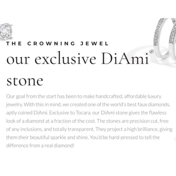 TOCARA Red Diami Pendant Silver 925 / Jewelry - Picture 4 of 4